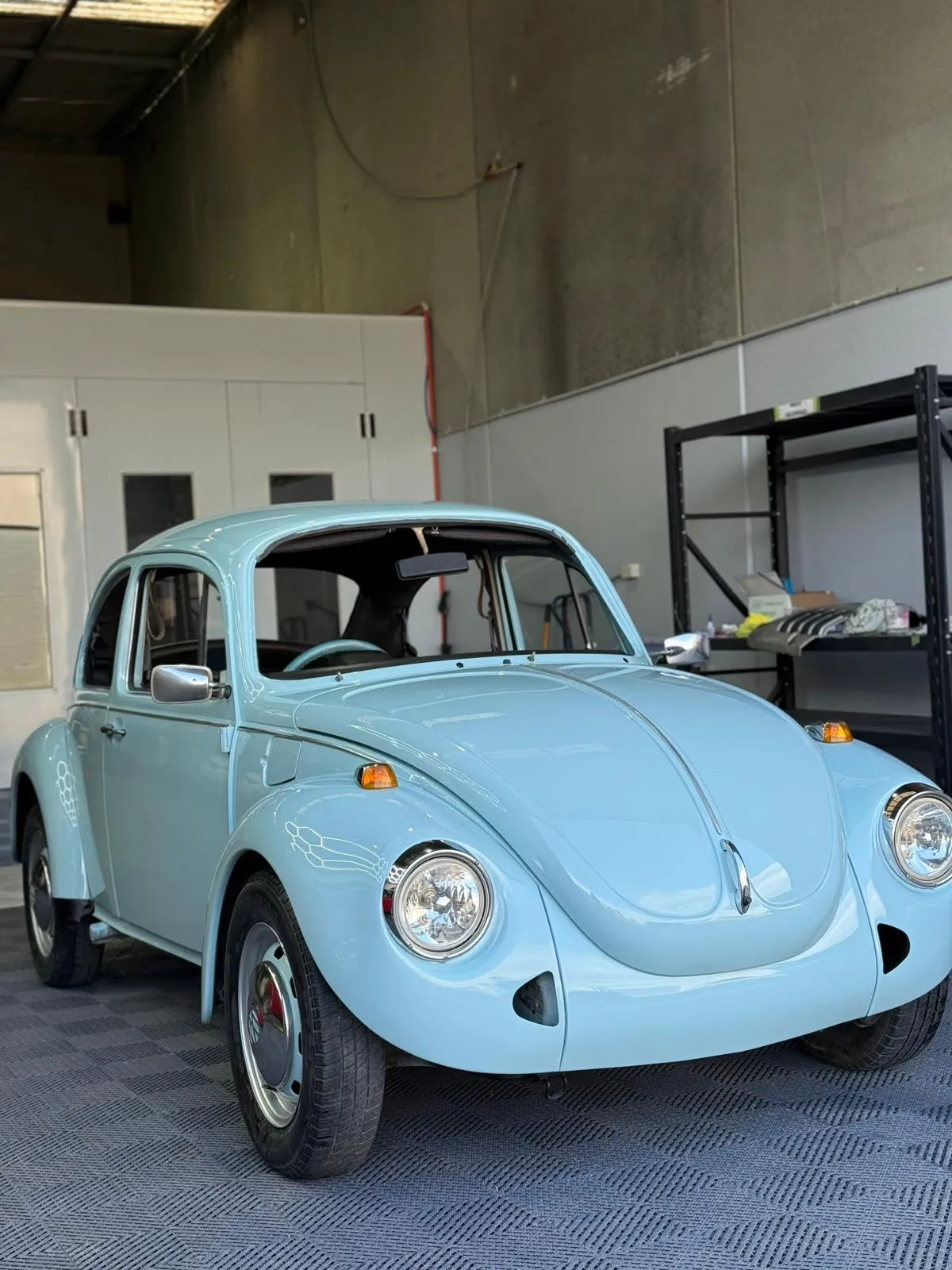 Restored classic Volkswagen Beetle